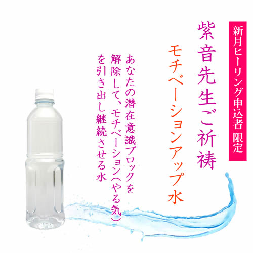 【375】紫音先生ご祈祷天然水「モチベーションアップ水」500ml 12本セット