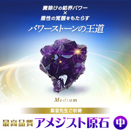 【699】紫音先生ご祈祷 最高品質 アメジスト原石[中]