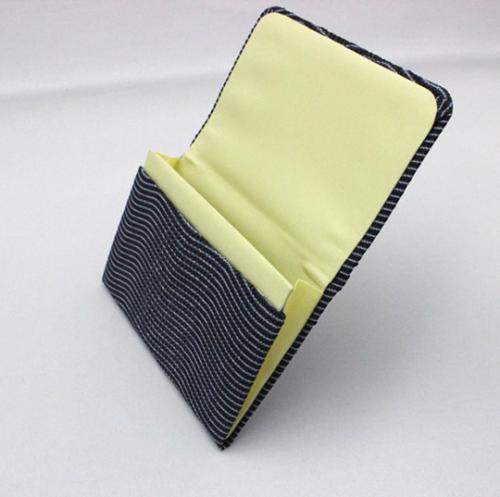 「波模様 青」名刺・定期入れタイプ