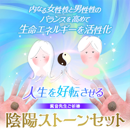 【685】紫音先生ご祈祷 陰陽ストーンセット
