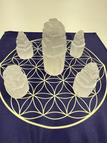 【687】紫音先生ご祈祷済み セレナイトタワー(ミニサイズ)