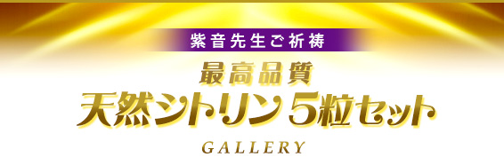 紫音先生ご祈祷 最高品質 天然シトリン５粒セット