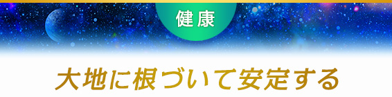 健康:大地に根づいて安定する