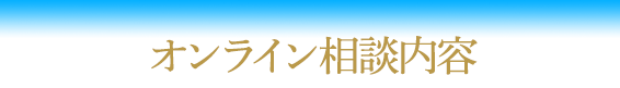 オンライン相談内容